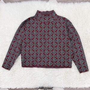 Maeve by Anthropologie Lattice Mock Turtleneck Sweater XS